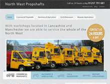 Tablet Screenshot of northwestpropshafts.com